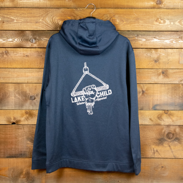Wakeboard Hoodie „The Stump“ Blue Melange (Unisex) – Bild 4