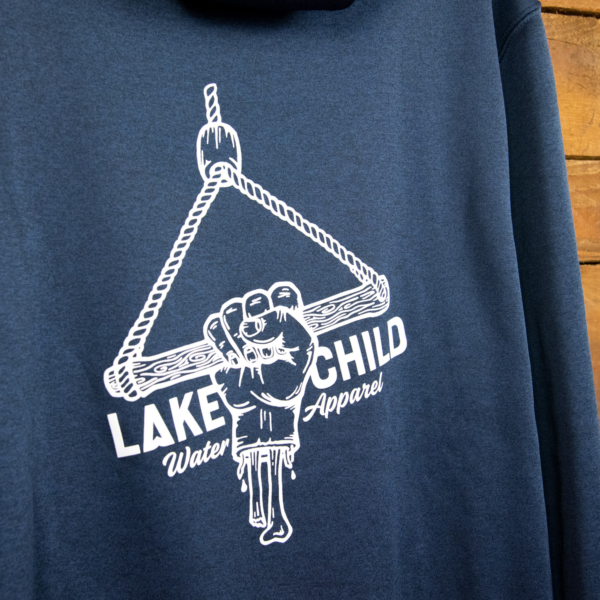 Wakeboard Hoodie „The Stump“ Blue Melange (Unisex) – Bild 5