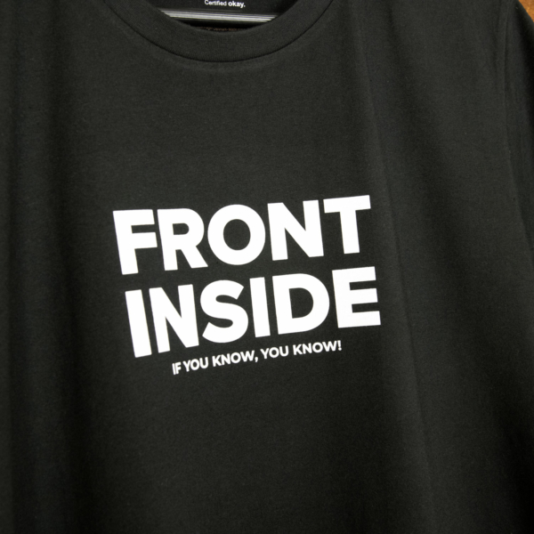 T-Shirt "Front Inside" Schwarz (Männer) – Bild 2