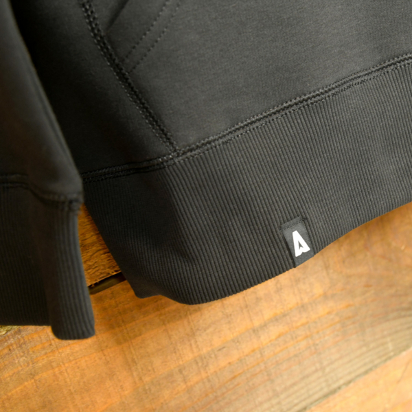 Hoodie "Logo Stack" Black (Unisex) – Bild 4