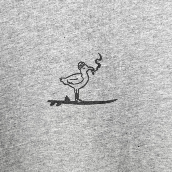 T-Shirt "Threesome at the Beach" Heather Grey (Männer) – Bild 3